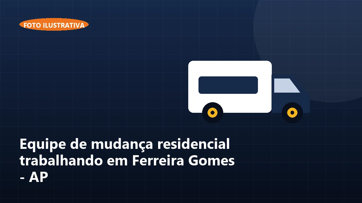 Equipe de mudança residencial trabalhando em Ferreira Gomes - AP