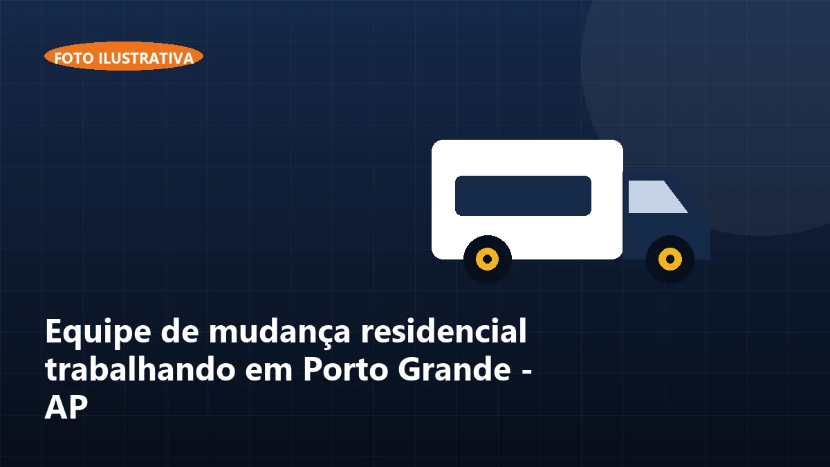 Equipe de mudança residencial trabalhando em Porto Grande - AP