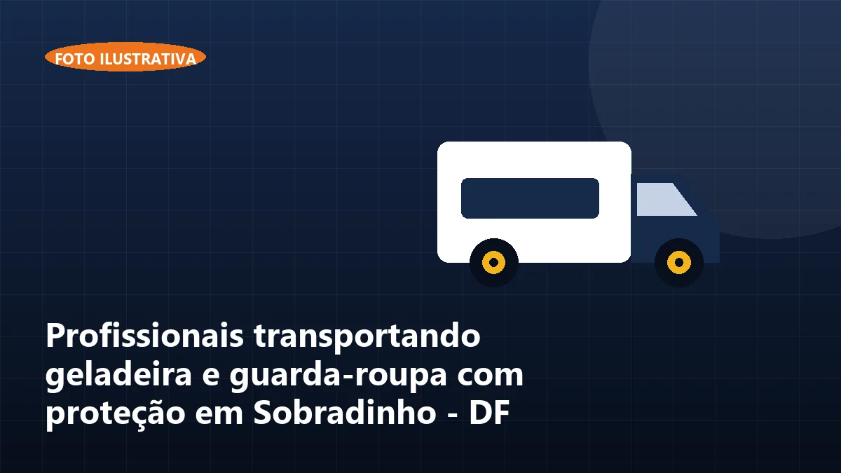 Profissionais transportando geladeira e guarda-roupa com proteção em Sobradinho - DF